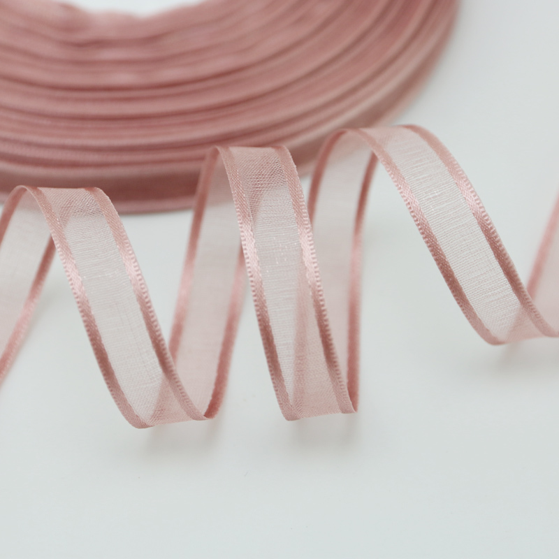 Ribbon Organza Roll - (50 jardas/rolo) 3/8 ''(10mm) fitas de