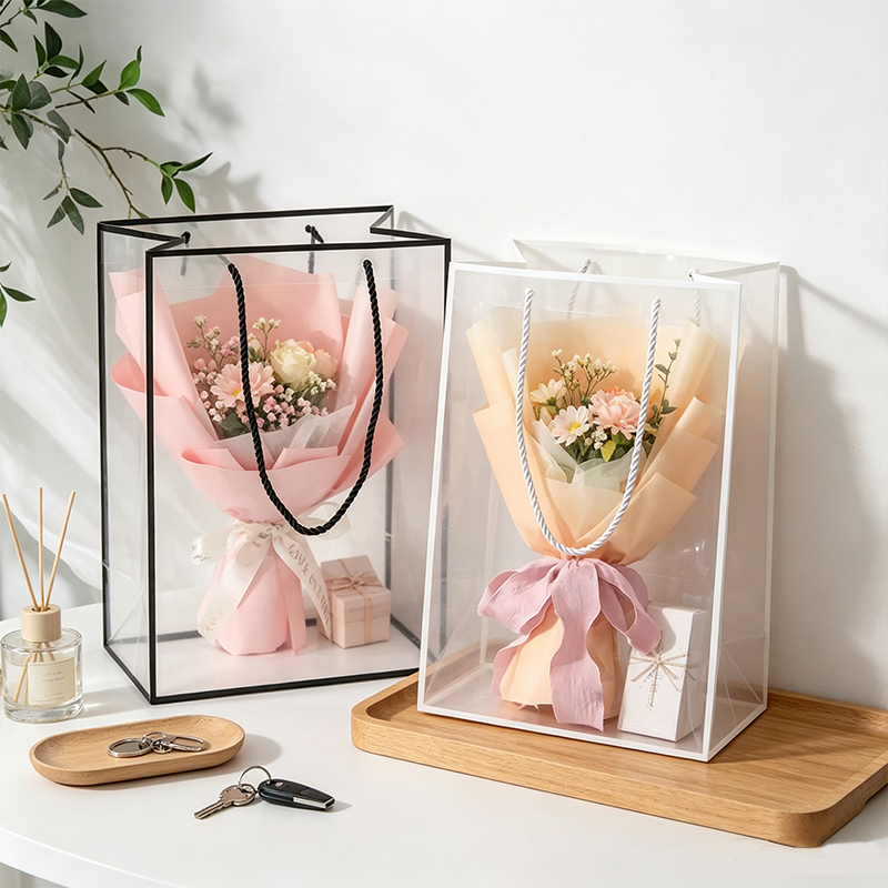 Florist Supply House - 1/3/10PCS Sacola Plástica Transparente para Flores,