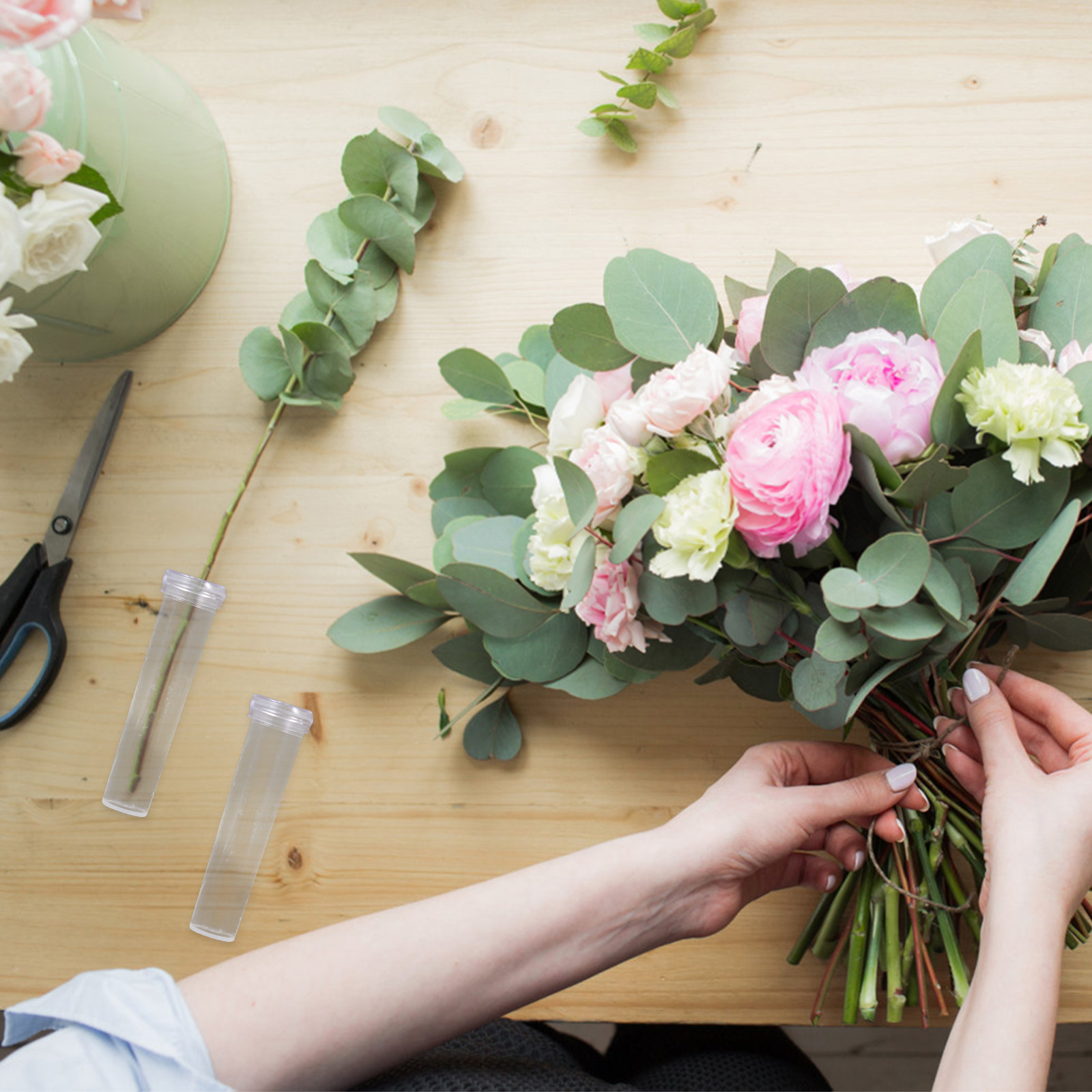 100 Peças de Tubos Plásticos p - Easy Florist Supply avaliação e preço