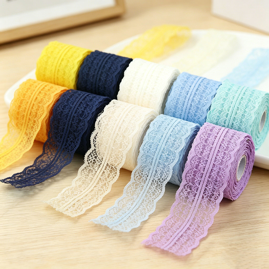 (5 Jardas/Rolo) Fita de Renda  - Ribbon Organza Roll avaliação e preço